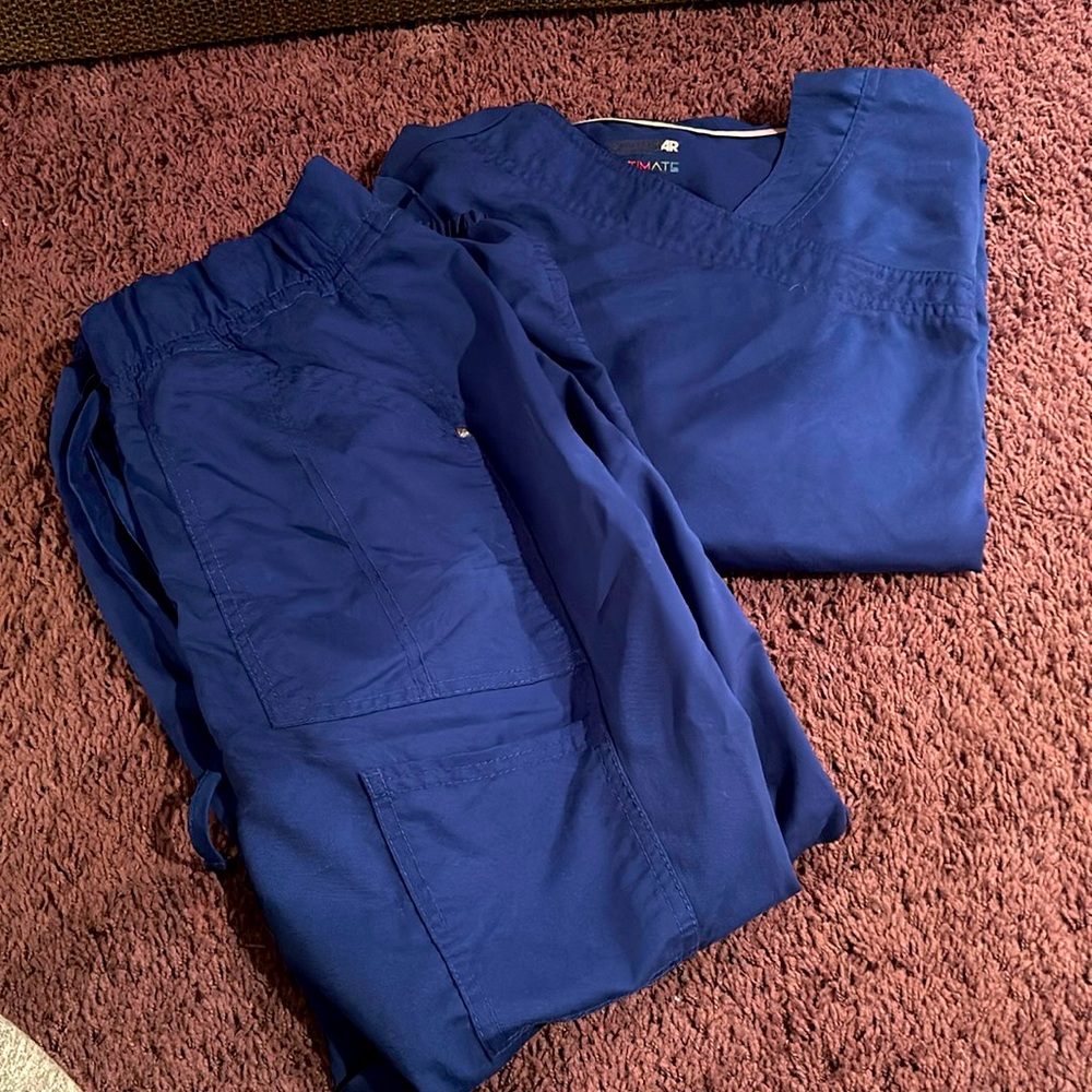 Blue scrub set